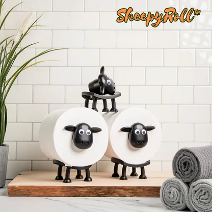 SheepyRoll™ – Decoratieve rolhouder voor stijlvolle en praktische opberging [1 + 2 Gratis]