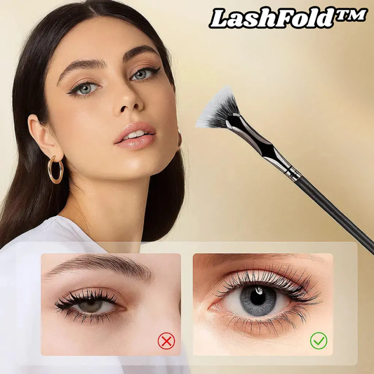 LashFold – Waaiervorming Wimperborsteltje voor Perfect Gespreide Wimpers [1 + 1 Gratis]
