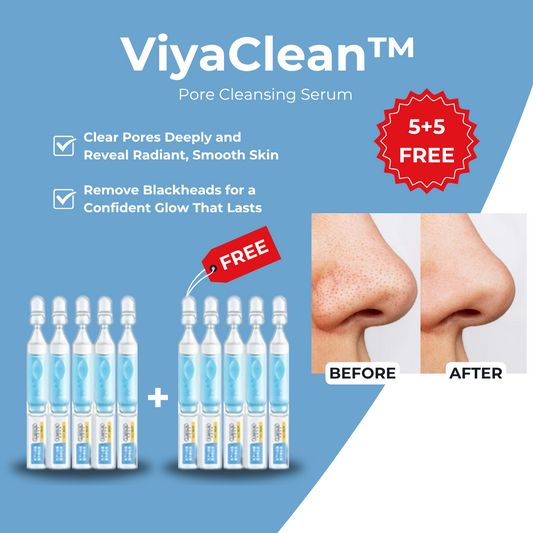 ViyaClean™ – Zichtbaar zuiverende poriënverzorging voor een frisse huid [5 + 5 Gratis]