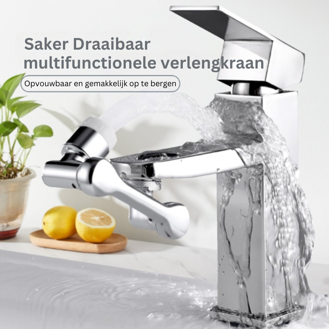 TwistTap™ – 1080° Draaibare Verlengkraan voor Flexibele Waterstroming