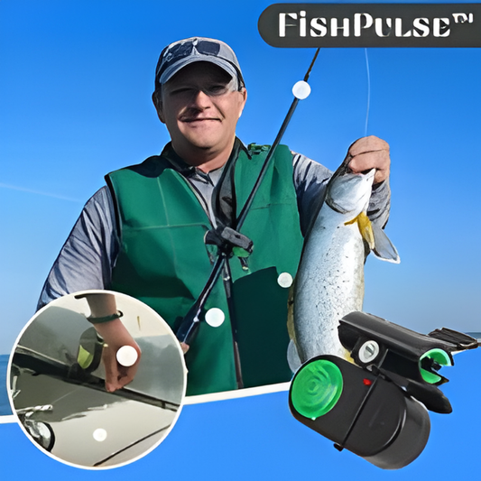 FishPulse™ – Vis Biss Alarm Licht voor visuele akoestische bissen bij het vissen [1 + 1 Gratis]