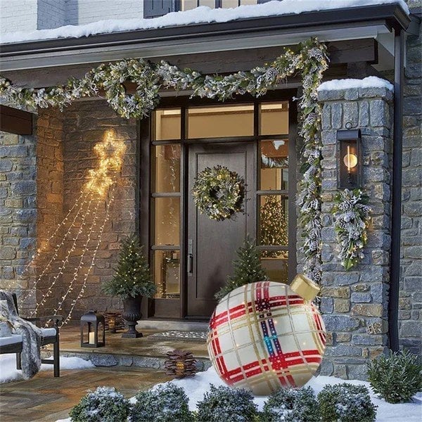 XMasGlobe™ – Grote opblaasbare kerstbal voor feestelijke decoratie [50% Korting]