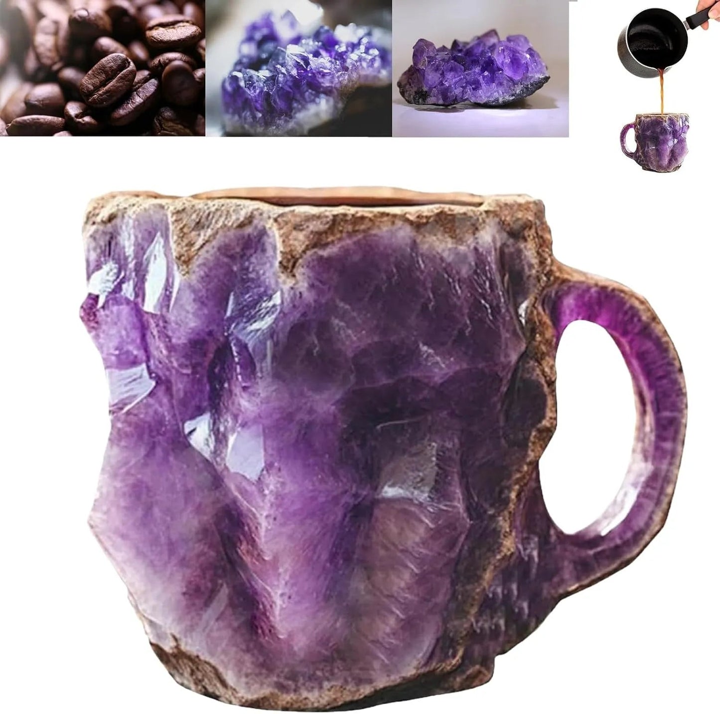 AuraStone – Handgemaakte Mineraalstenen Koffiekopjes van Echt Kristal [50% Korting]