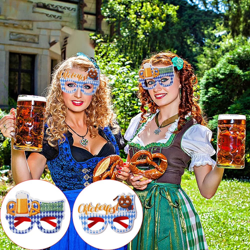 Oktoberfest Feestbrillen Set – 24 Stuks van Kunststof