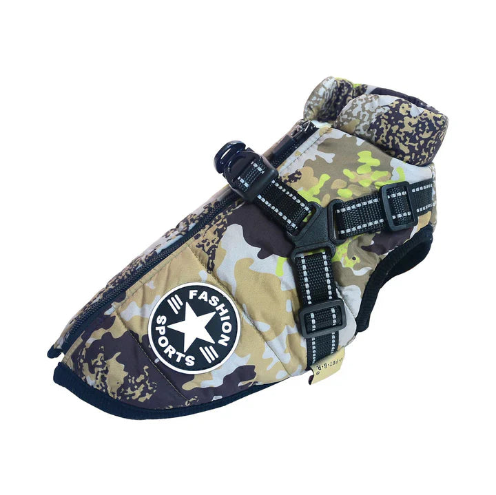 50% Korting | PawJacket™ – Waterdicht winterjack met geïntegreerd harnas [Laatste dag korting]