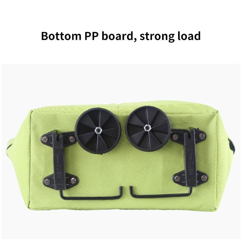 TravelBag™ - 2-in-1 boodschappentrolley / opvouwbare groene tas [50% Korting]