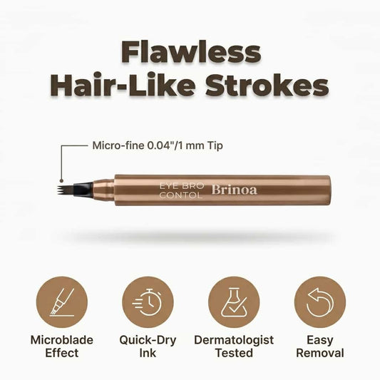 MicroBlade™ Wenkbrauwstift – Haarfijne Streken & 12u Waterbestendig