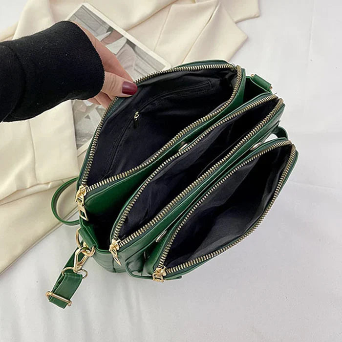 50% Korting | MultiBag™ Luxe lederen schoudertas [Laatste dag korting]