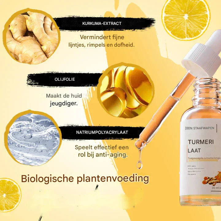 GlowTurmeric™ – Door Donkere Vlekken te Verwijderen met dit Krachtige Serum [1 + 1 Gratis]