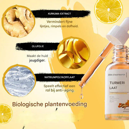 GlowTurmeric™ – Door Donkere Vlekken te Verwijderen met dit Krachtige Serum [1 + 1 Gratis]