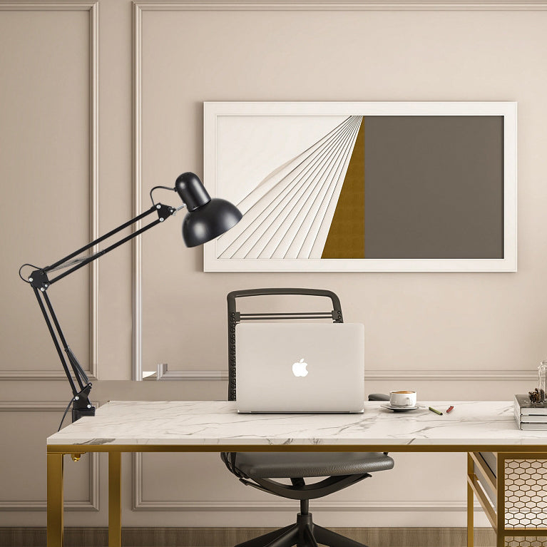 Bureaulamp met verstelbare arm en tafelklem