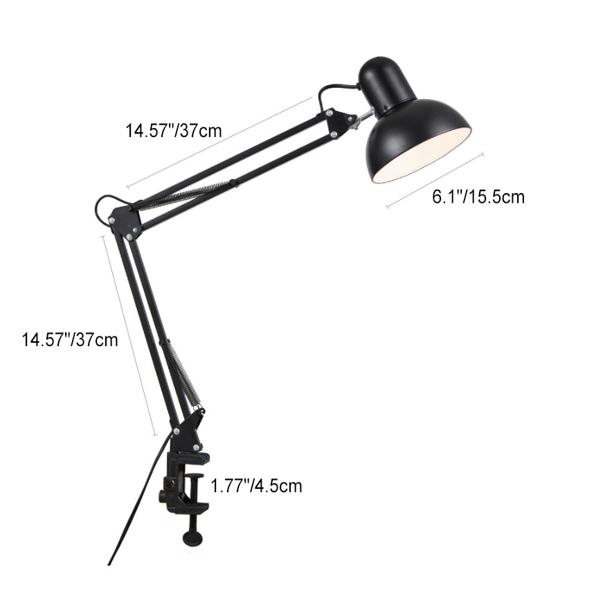 Bureaulamp met verstelbare arm en tafelklem