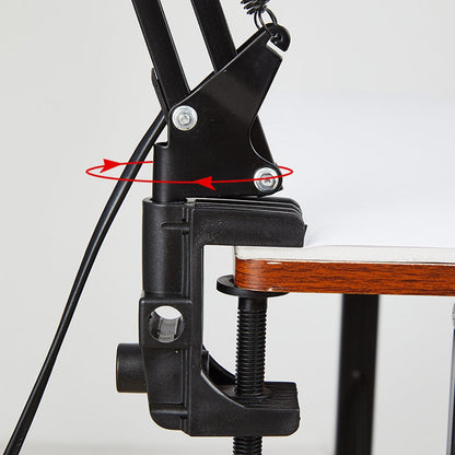 Bureaulamp met verstelbare arm en tafelklem