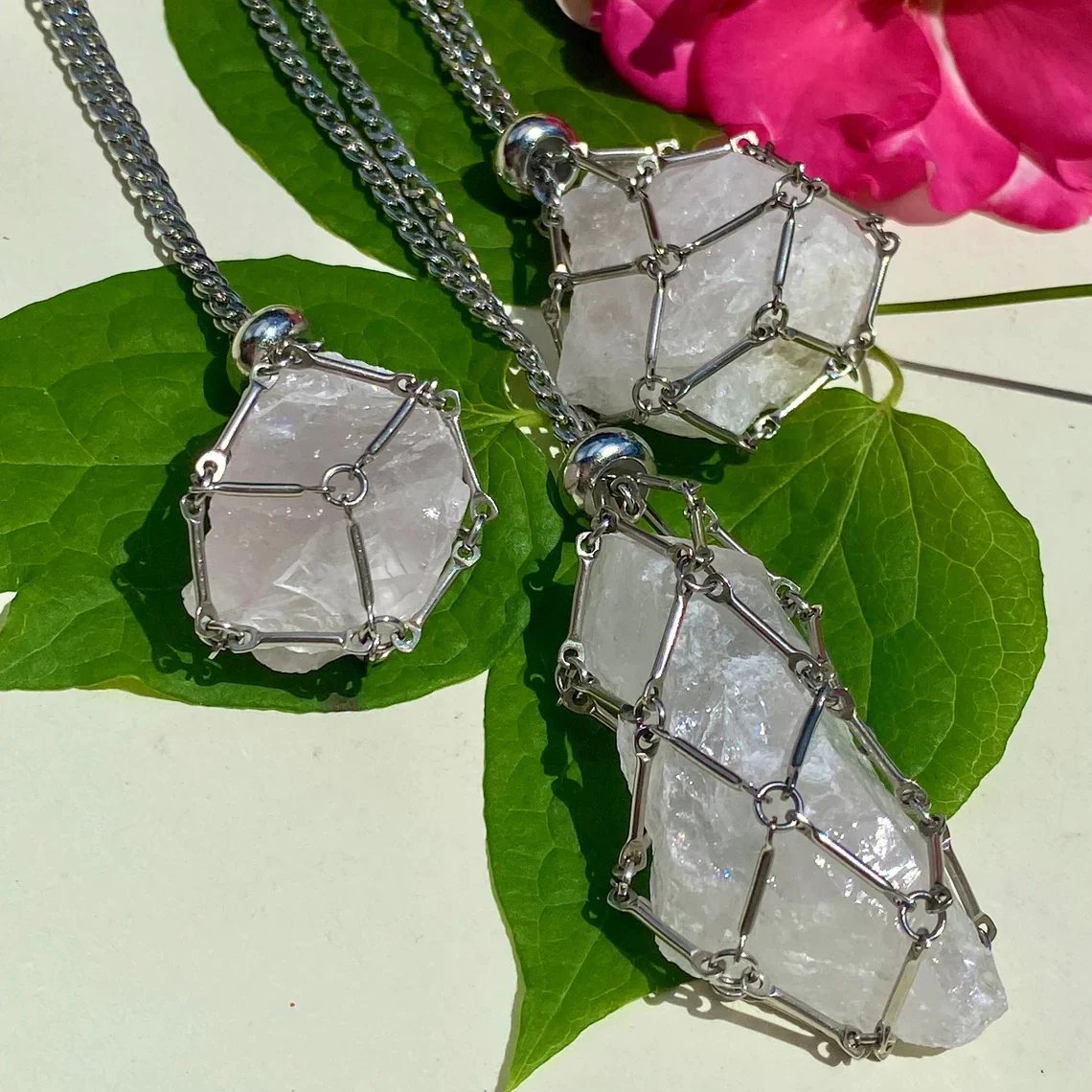 Jewelance™ – Verstelbare Kristallen Halsketting met Verwisselbare Edelsteen