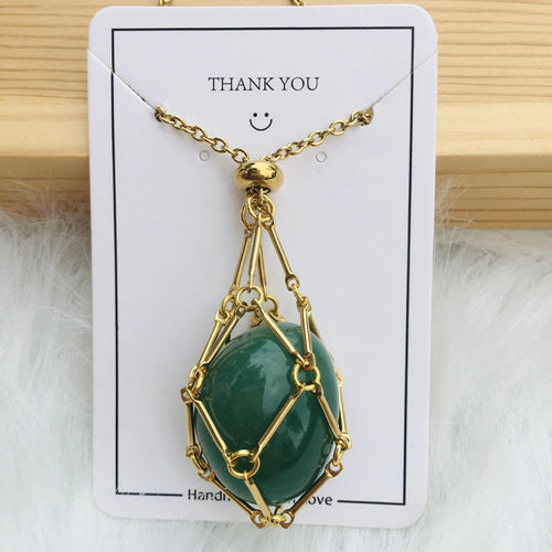 Jewelance™ – Verstelbare Kristallen Halsketting met Verwisselbare Edelsteen