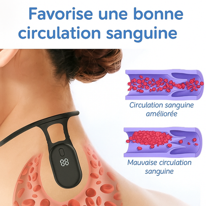 VitalEase™ Draadloos Massageapparaat – Spierontspanning Nek, Schouders & Rug