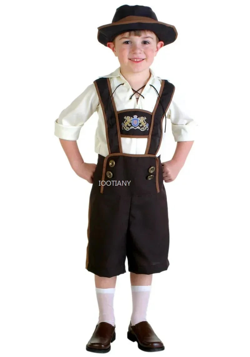 Kinderkostuum Set Trachten Stijl – Dirndl & Lederhosen voor Kinderen