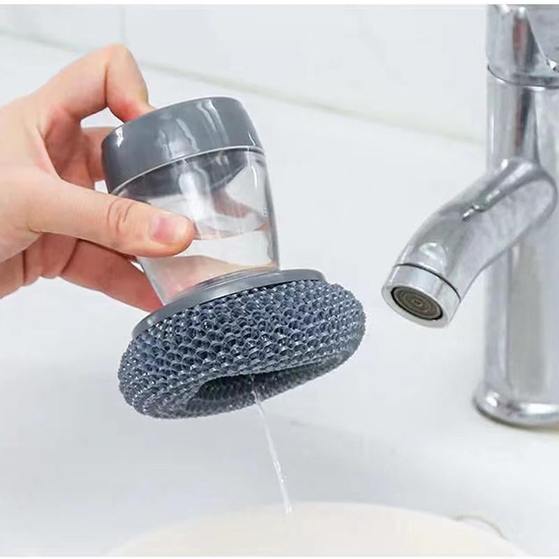 SoapBrush™ - Keuken afwasborstel met zeepdispenser - Antibacterieel en schimmelbestendig [1 + 1 Gratis]
