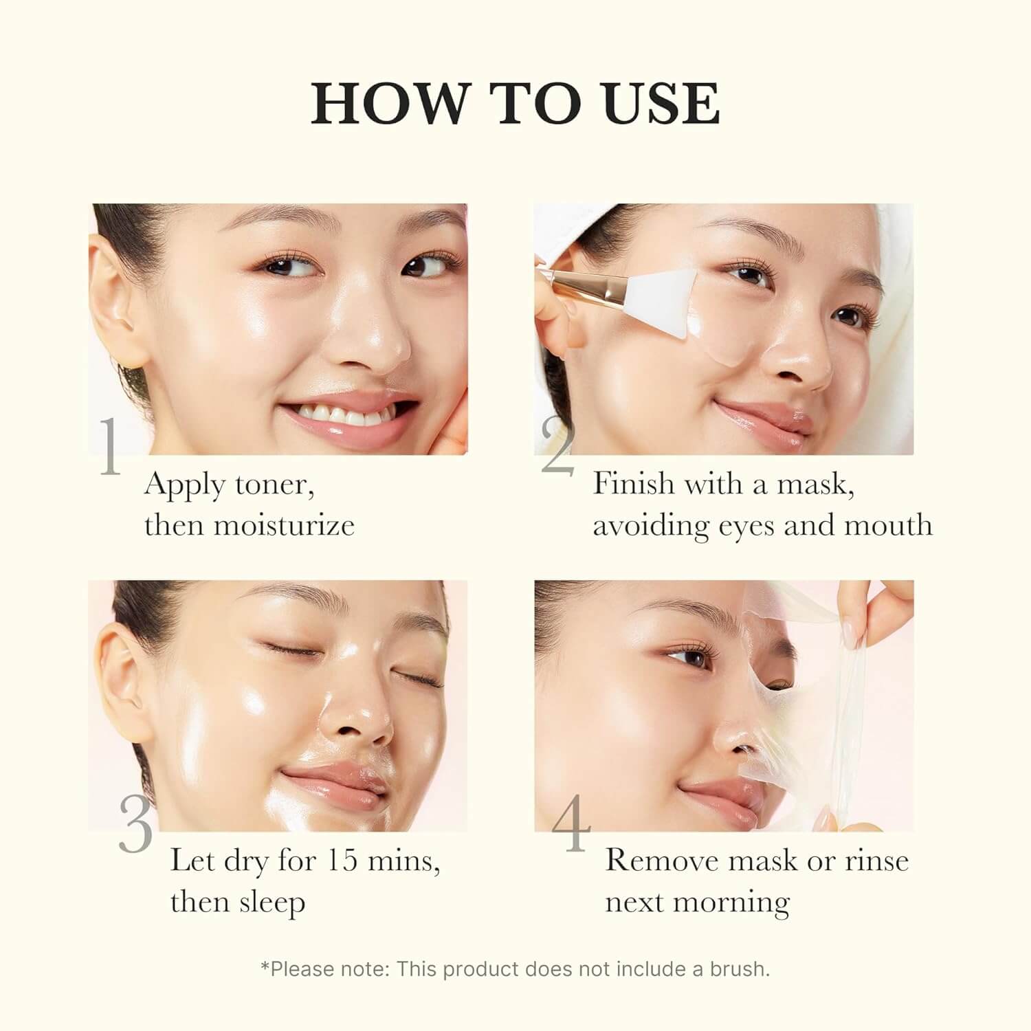 BrightMask™ – Overnight-peelingmasker met collageen, kurkuma en kojinezuur voor een stralende huid [50% Korting]
