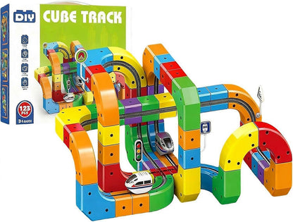 CubeTrack™ – Magnetische DIY-spoorbaan | Educatief Speelgoed Vanaf 3 Jaar