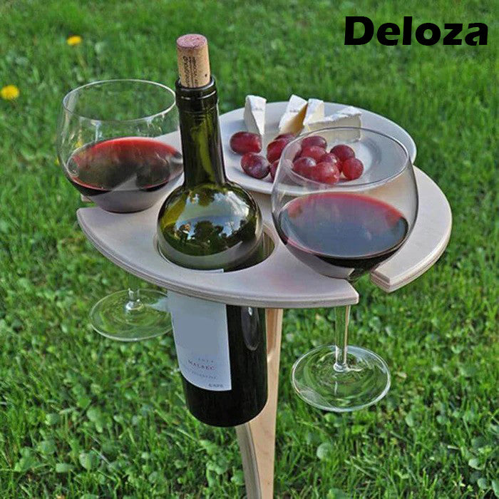 WineTable™ Inklapbare wijnflessentafel voor buiten [50% korting]