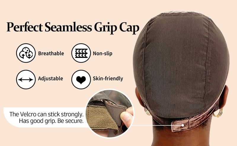 GripCap™ – Lijmvrije Pruikencap voor Lace-Front Pruiken | 1+1 Gratis