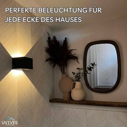 Draadloze wandlamp met bewegingssensor en kubusvormig design
