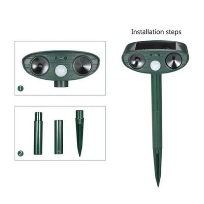 DeerShield – Zonnebetrieben Ultrasoon Dierenafweer voor uw Tuin [50% Korting]