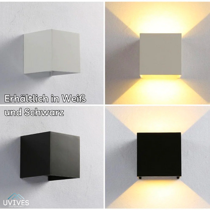 Draadloze wandlamp met bewegingssensor en kubusvormig design