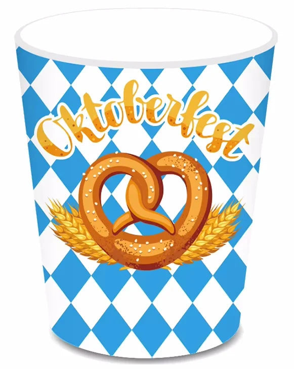 Oktoberfest Wegwerp-Partyservies Set 76-delig blauw-wit