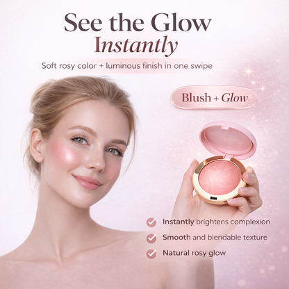LuminaFlex™ – 2-in-1 Blush & Highlighter voor een Stralende Glow