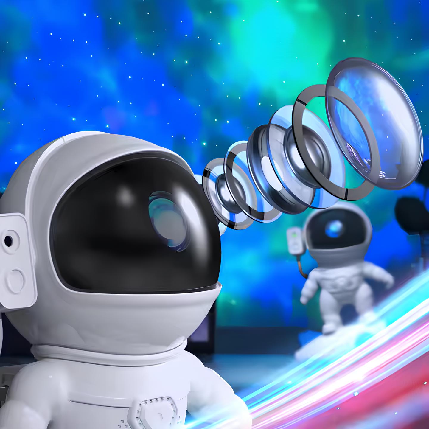 Sterrenhemellampje met 4K Galaxieprojectie en Raketontwerp