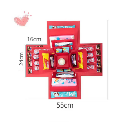GiftBox™ – 5-laags nesting-design, aanpasbare verrassingsdoos voor speciale gelegenheden [50% Korting]
