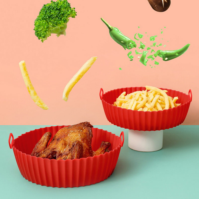 AeroFry™ Siliconen Heteluchtfriteuse Inzetstuk – Schoon & Makkelijk [1+1 Gratis]