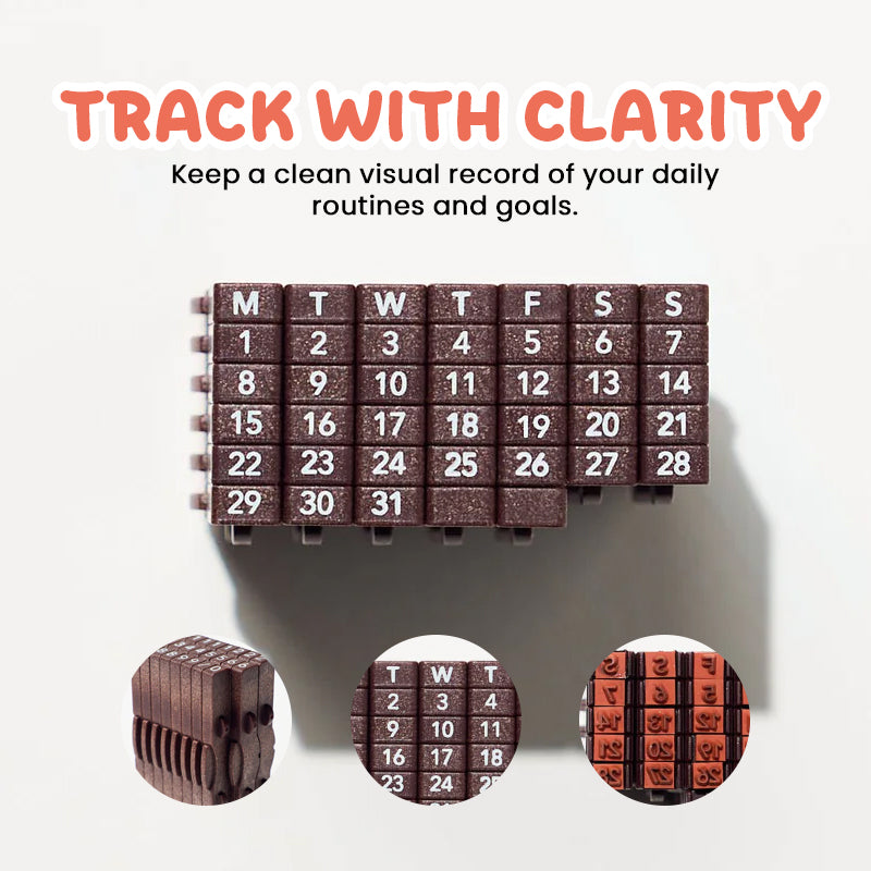 TimeBlocks™ Kalenderstempel – Creatieve Dagplanning voor Journal & Planner