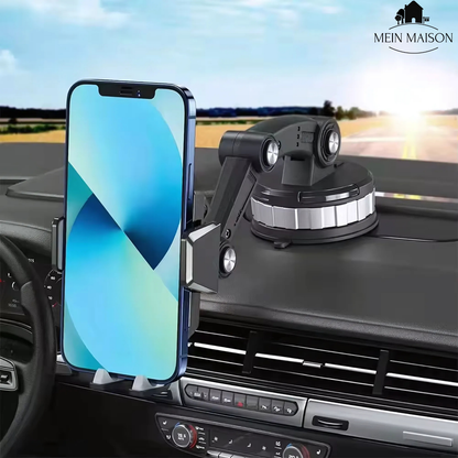 Telefoonhouder auto met zuignap, 360° rotatie en bediening met één hand