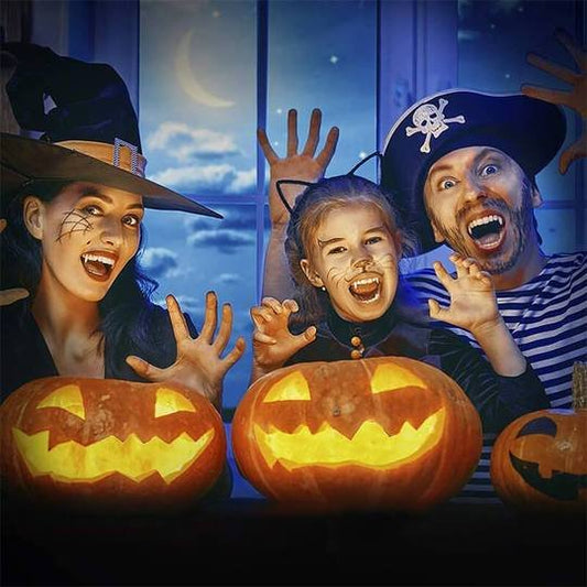 Opklapbare vampiertanden voor Halloween – Uitklapbaar met tongenhendel
