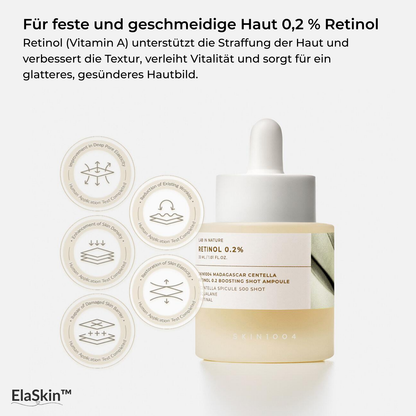 ElaSkin™ – Centella-Retinol-Boosting-Ampulle 30ml voor intensieve en regenererende huidverzorging [50% Korting]