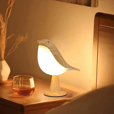 Tafellamp met aromadiffuser en dimbaar licht in vogelvorm