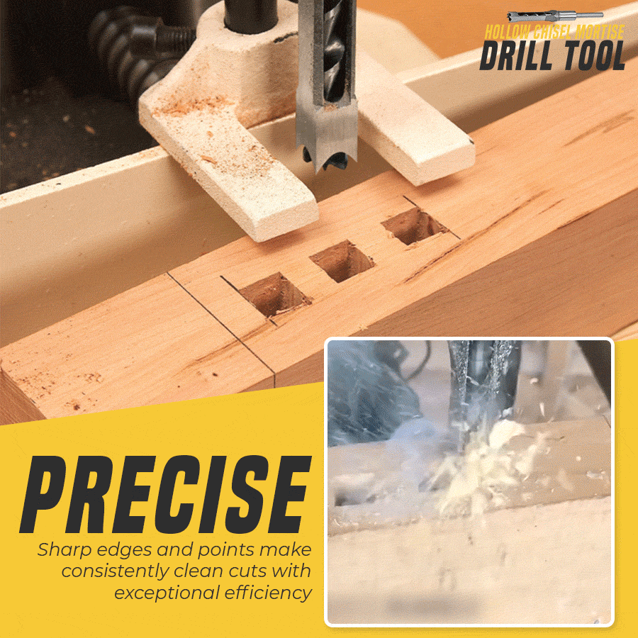 CarveTech™ Holbeitel – Vierkante Gaten Frezen in Hout met Precisie