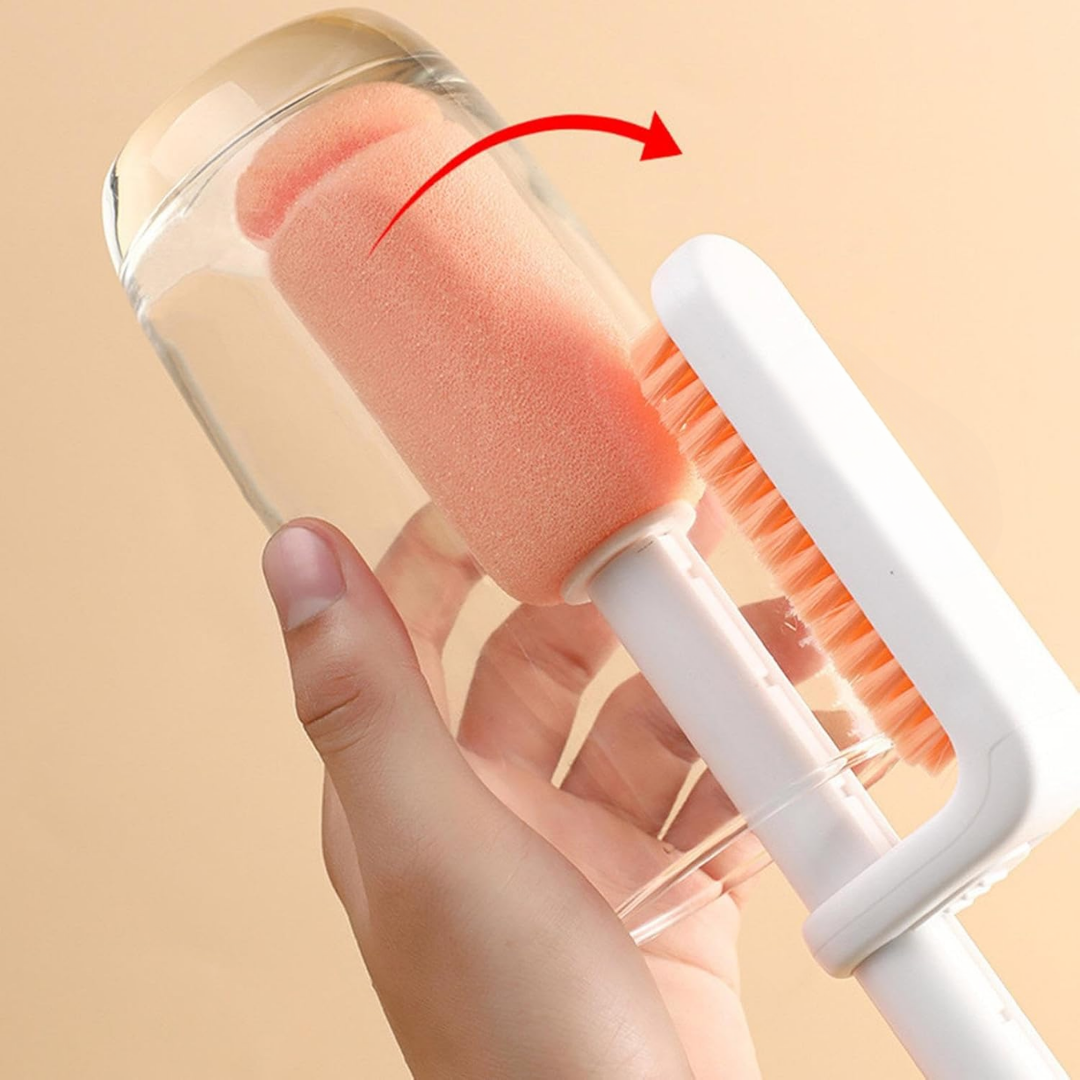 TwinClean™ – 3-in-1 flessenborstel voor grondige reiniging [50% Korting]