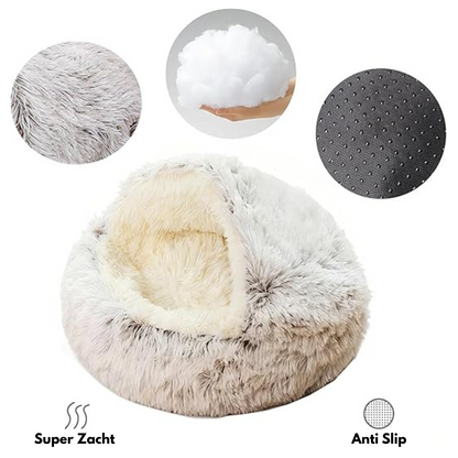 CatBed™ – Warm Kattenmand Nest voor Katten & Kleine Honden