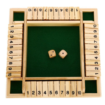 WoodBox™ – Houten Shut The Box Familiespel | Educatief Bordspel