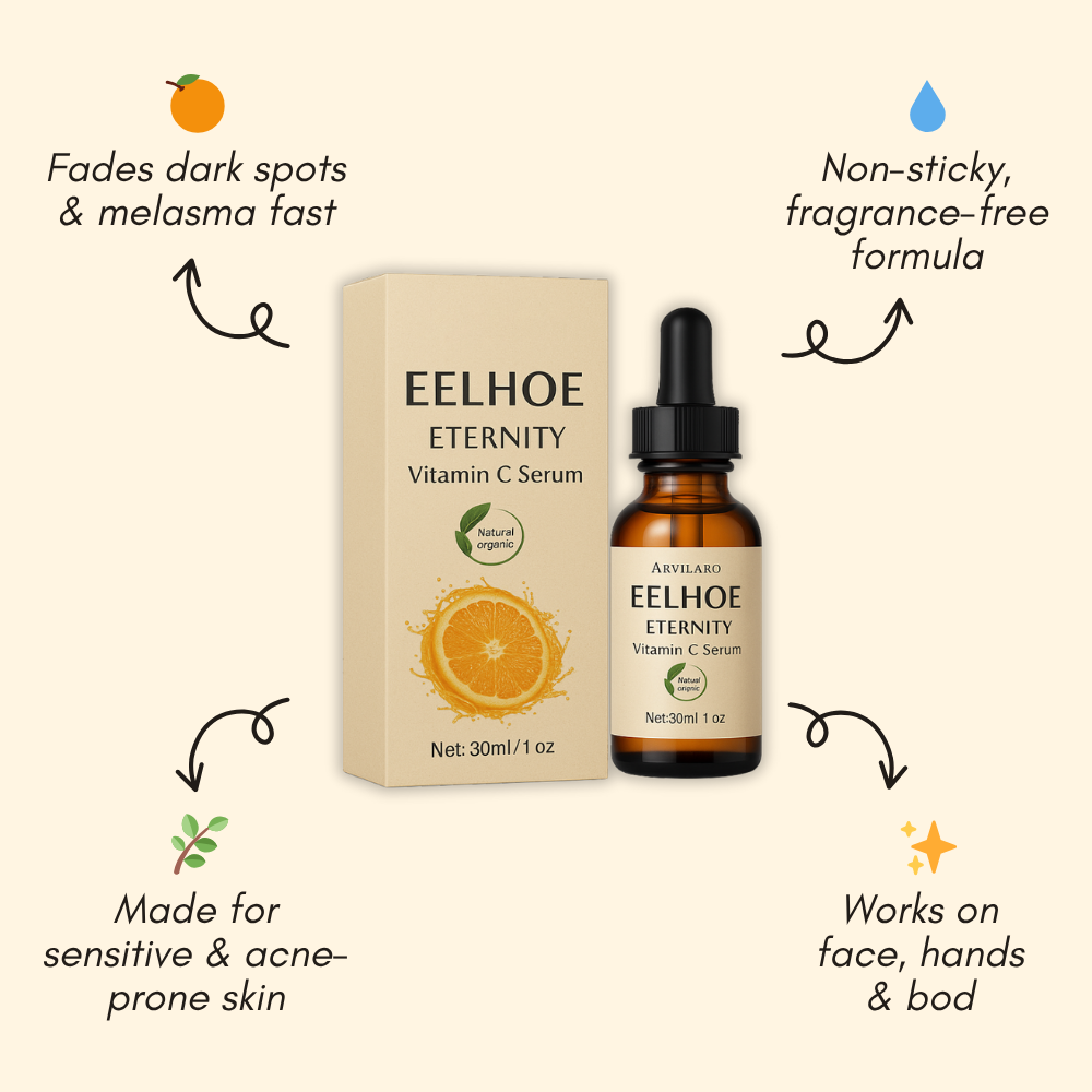 Eelhoe™ – Eternity Vitamin C Serum voor gezicht, handen & lichaam voor stralende huid [1 + 1 Gratis]
