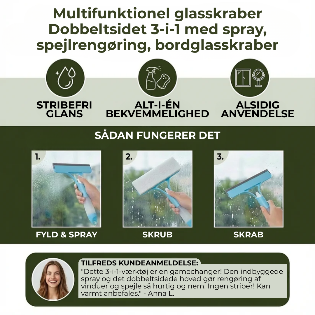 ShineBrush™ – 3-in-1 Ramenreiniger voor Streeploze & Heldere Ramen