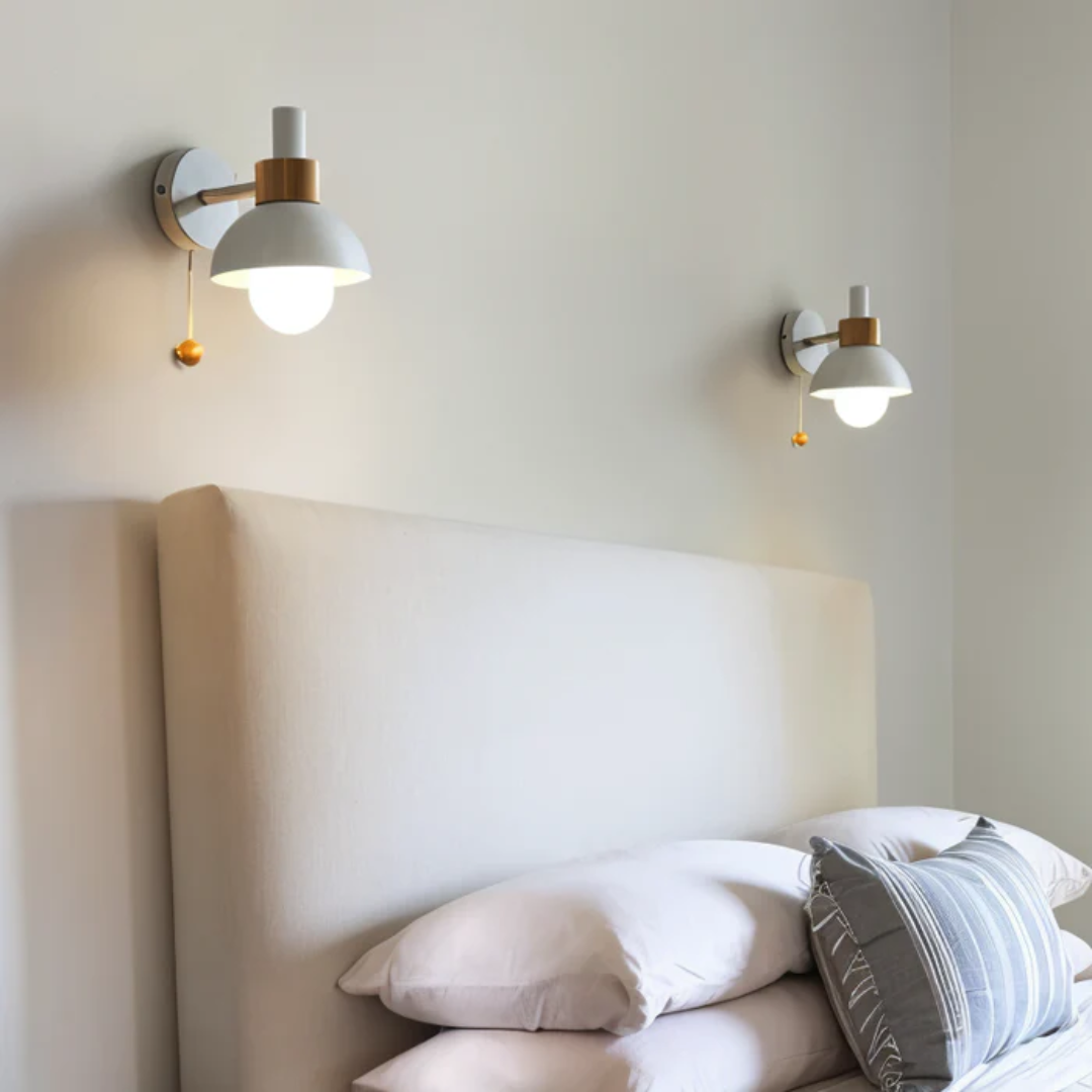 NordLume – Stijlvolle LED-wandlamp met trekschakelaar voor gezellig sfeerverlichting [50% korting]