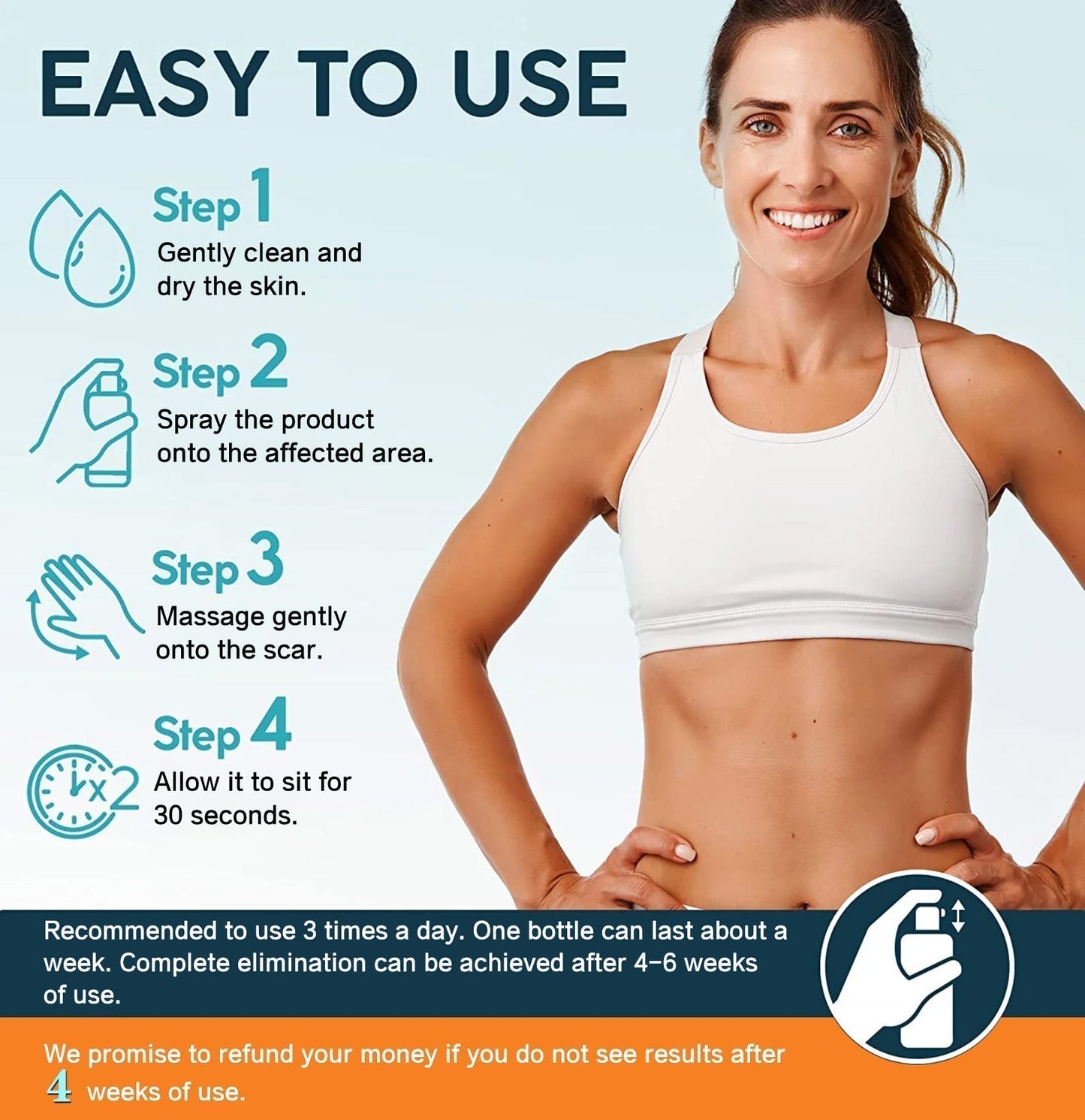 ScarRelief™ – Littekenspray voor Acne, Striae & Operatielittekens