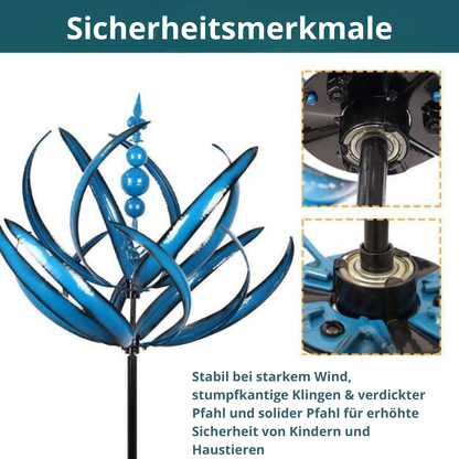 LotusSpinner – Elegante Tuin Windwijzer in Lotus-Design | 50% Korting