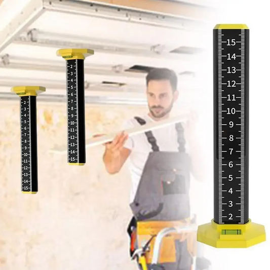 LaserMeasure™ – Precisie Hoogtemeetlat met Magneetvoet en Ingebouwde Waterpassen [50% Korting]