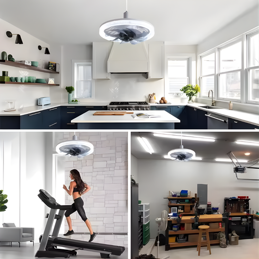 AirBright™ – Moderne plafondventilator met geïntegreerde LED-verlichting Ontwerp [50% Korting]